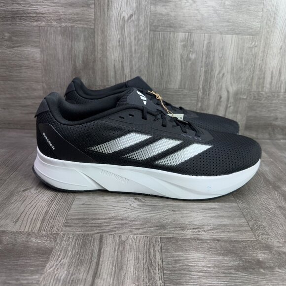 Adidas Duramo SL Wide Men's size 12 Black White Running Shoes IG0309 - Picture 1 of 8